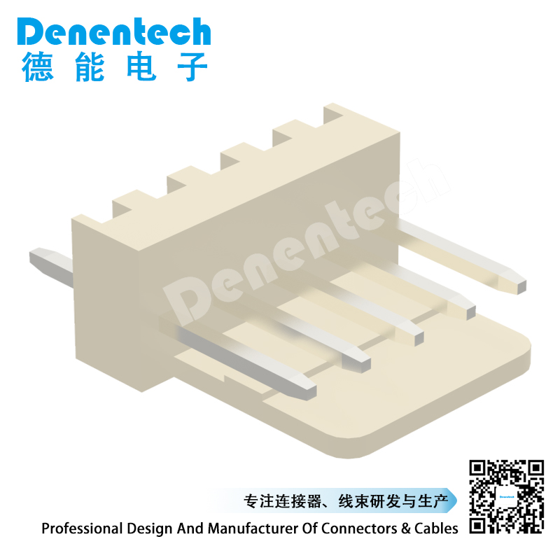 Denentech 长靠背180度DIP 2.54mm wafer 胶壳端子 接插件 接线端子连接器